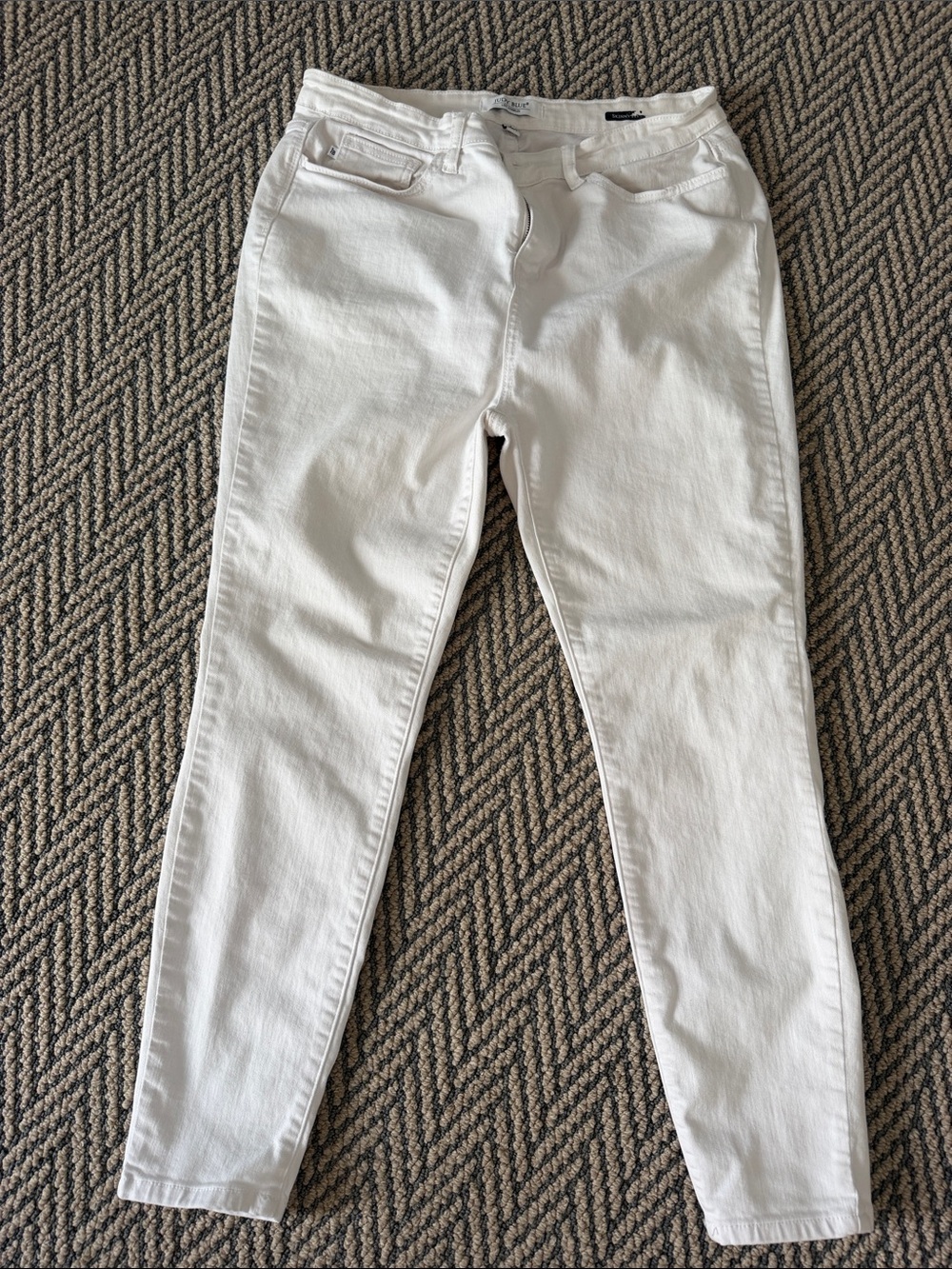 Judy Blue White Skinny Stretch Jeans